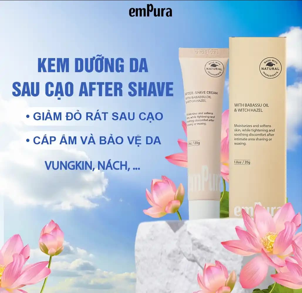 Kem Phục Hồi, Dưỡng Ẩm Da Sau Cạo/Wax Lông 20g EMPURA