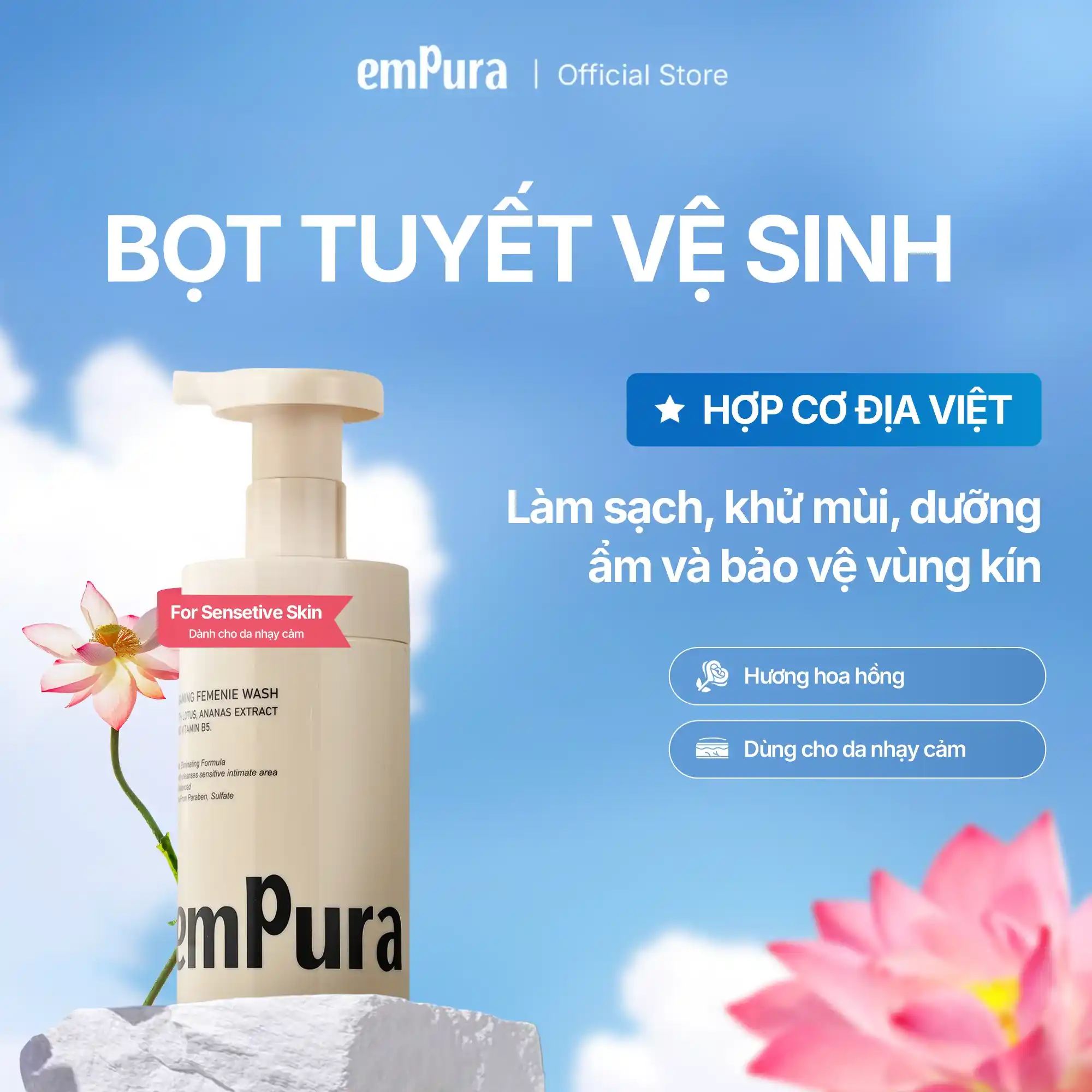 Dung dịch Vệ Sinh Dưỡng Ẩm 200ml EMPURA - ảnh phụ 4