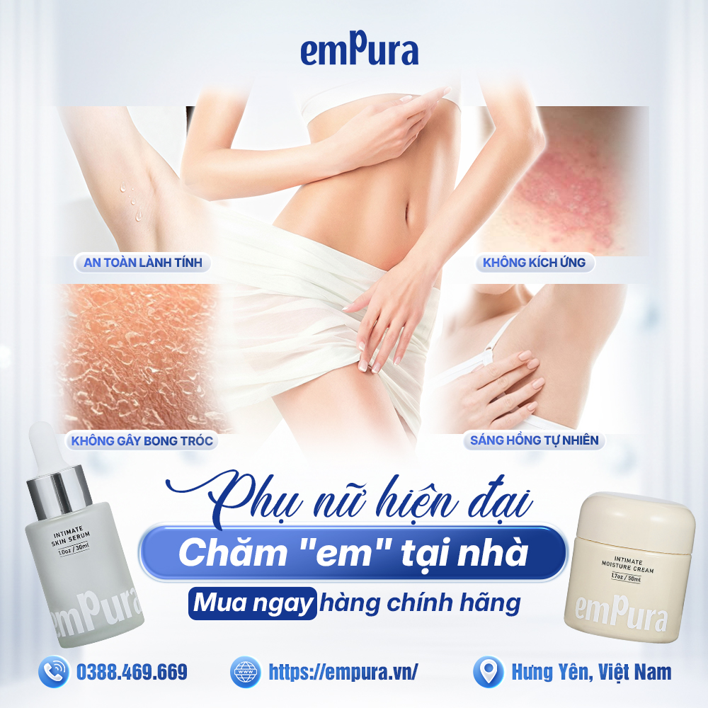 Combo Kem Dưỡng Ẩm 50ml & Serum Mờ Thâm, Sáng Da Vùng Kín 30ml EMPURA - ảnh phụ 1