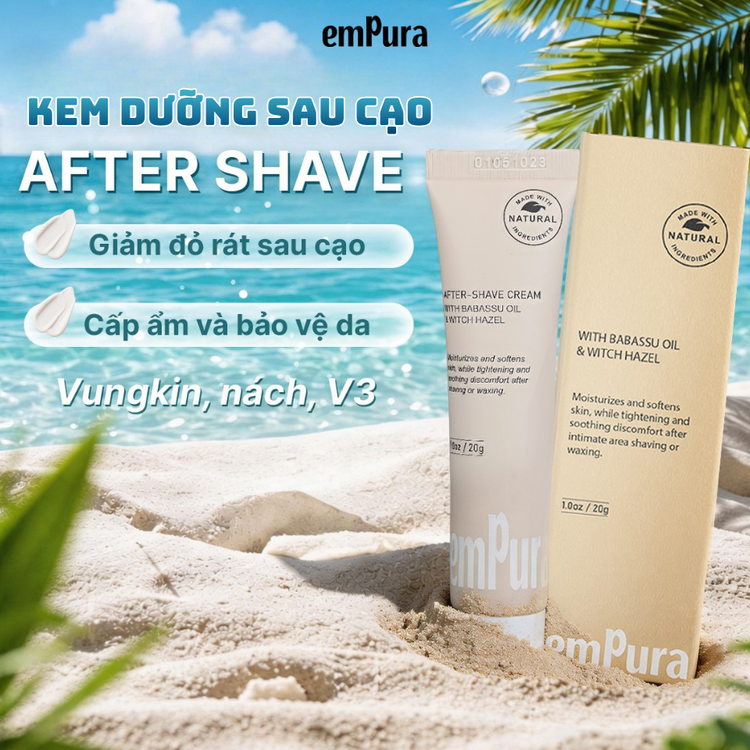 Kem dưỡng sau cạo/wax lông vùng kín empura