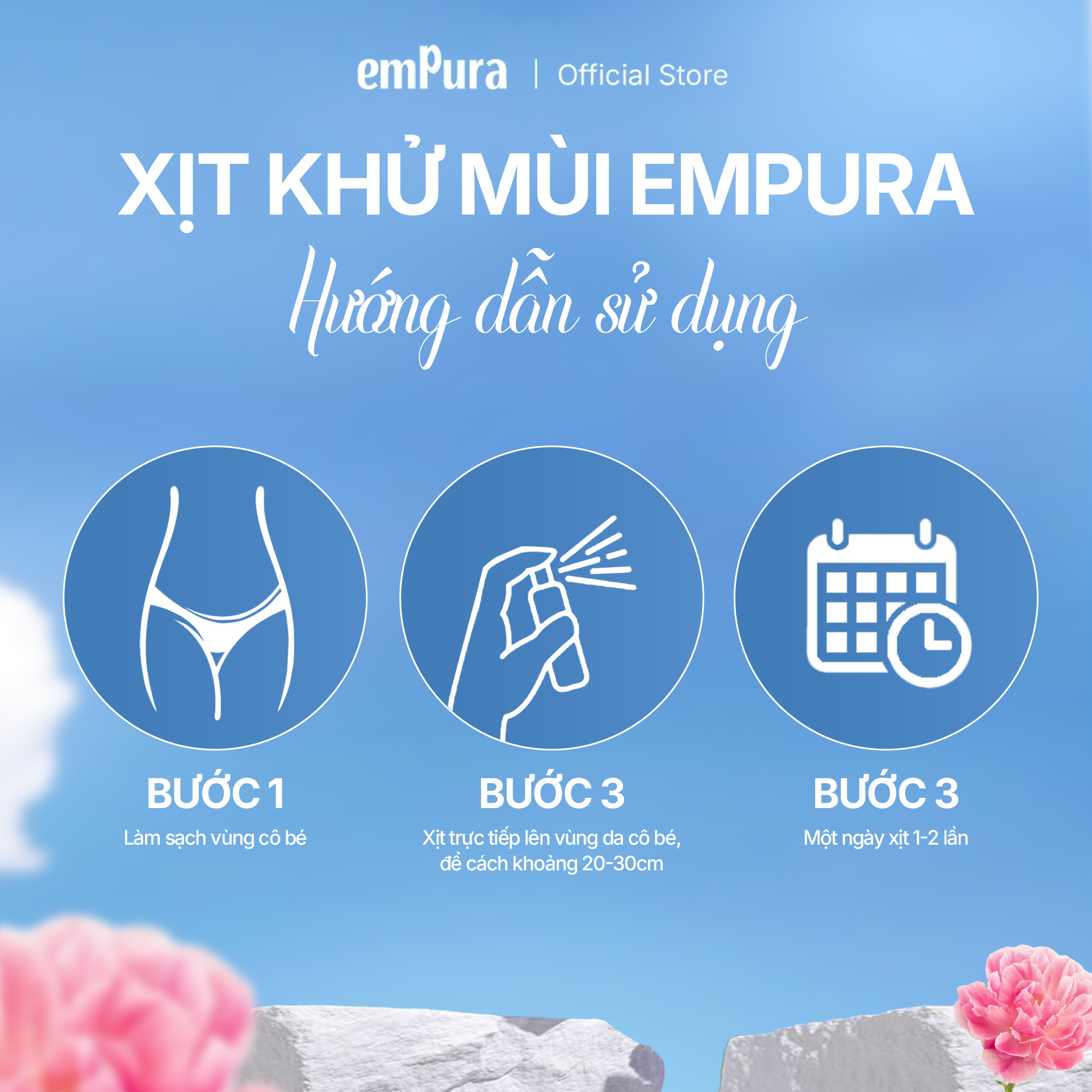 Xịt Khử Mùi, Khoá Mùi Vùng Kín 5ml EMPURA - ảnh phụ 2