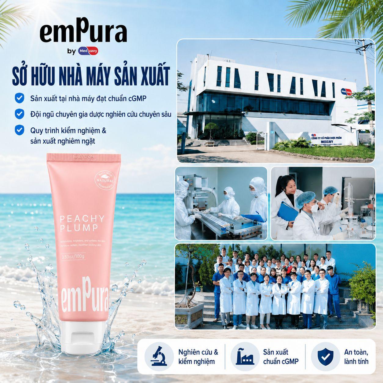 Kem Dưỡng Mờ Thâm Nách, V3 - Peachy Plump 100g EMPURA - ảnh phụ 7